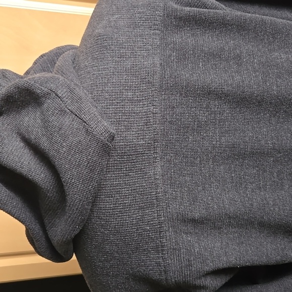 New American Eagle Navy Blue Super Soft Long-Sleeve Hooded Thermal Shirt. M - Picture 11 of 15